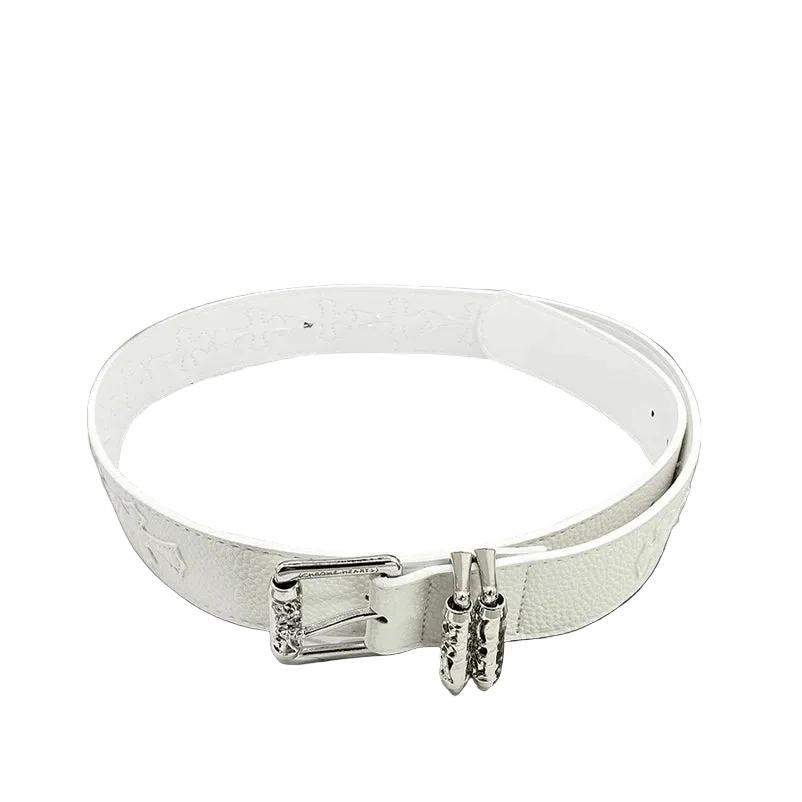 Chrome heart All White crosses