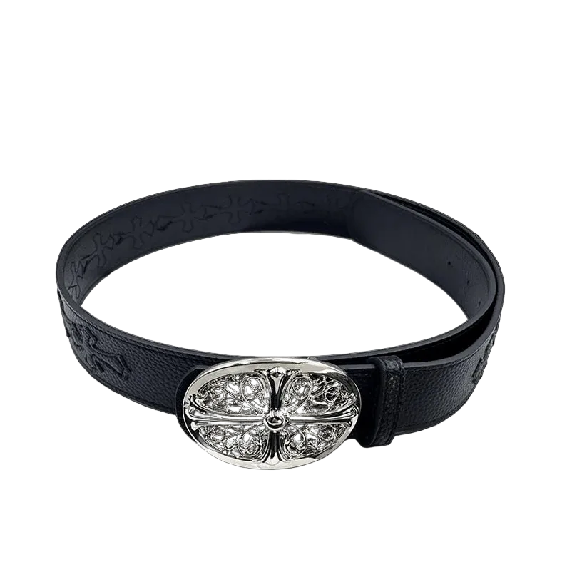 Chrome heart middle cross -Black crosses