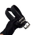 Chrome heart all black crosses