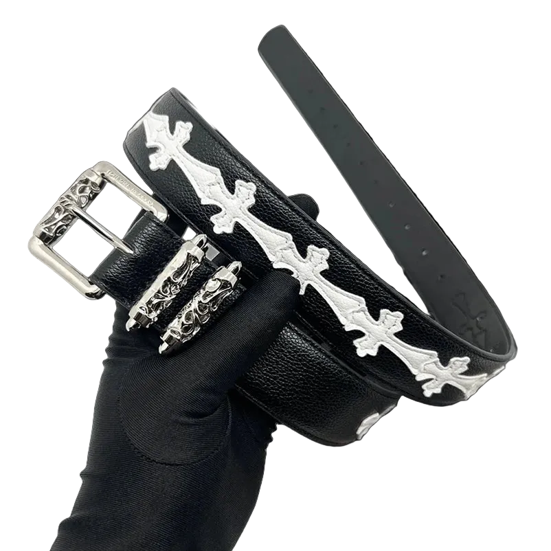 Chrome heart White crosses