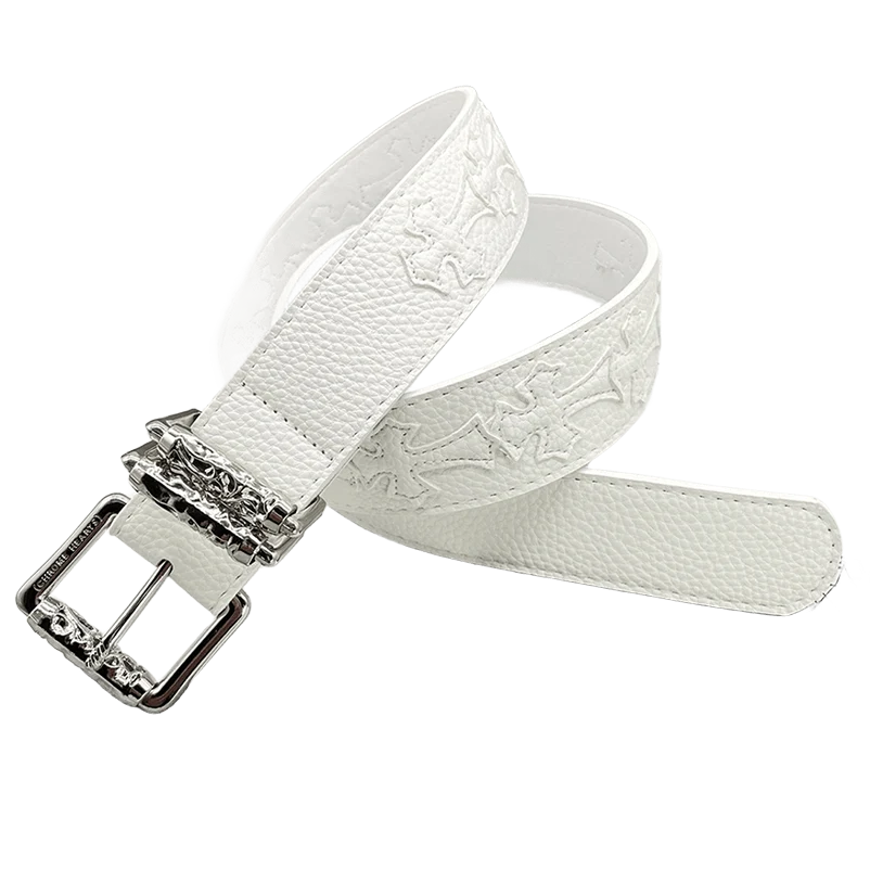 Chrome heart All White crosses