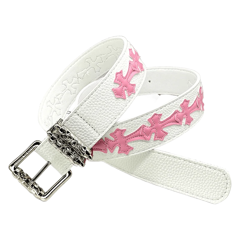 Chrome hearts White/pink crosses