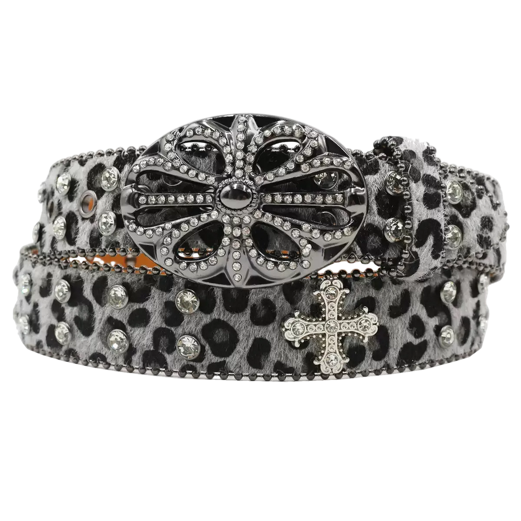 Chrome hearts Rhinestones cross (Silver)