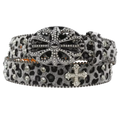 Chrome hearts Rhinestones cross (Silver)
