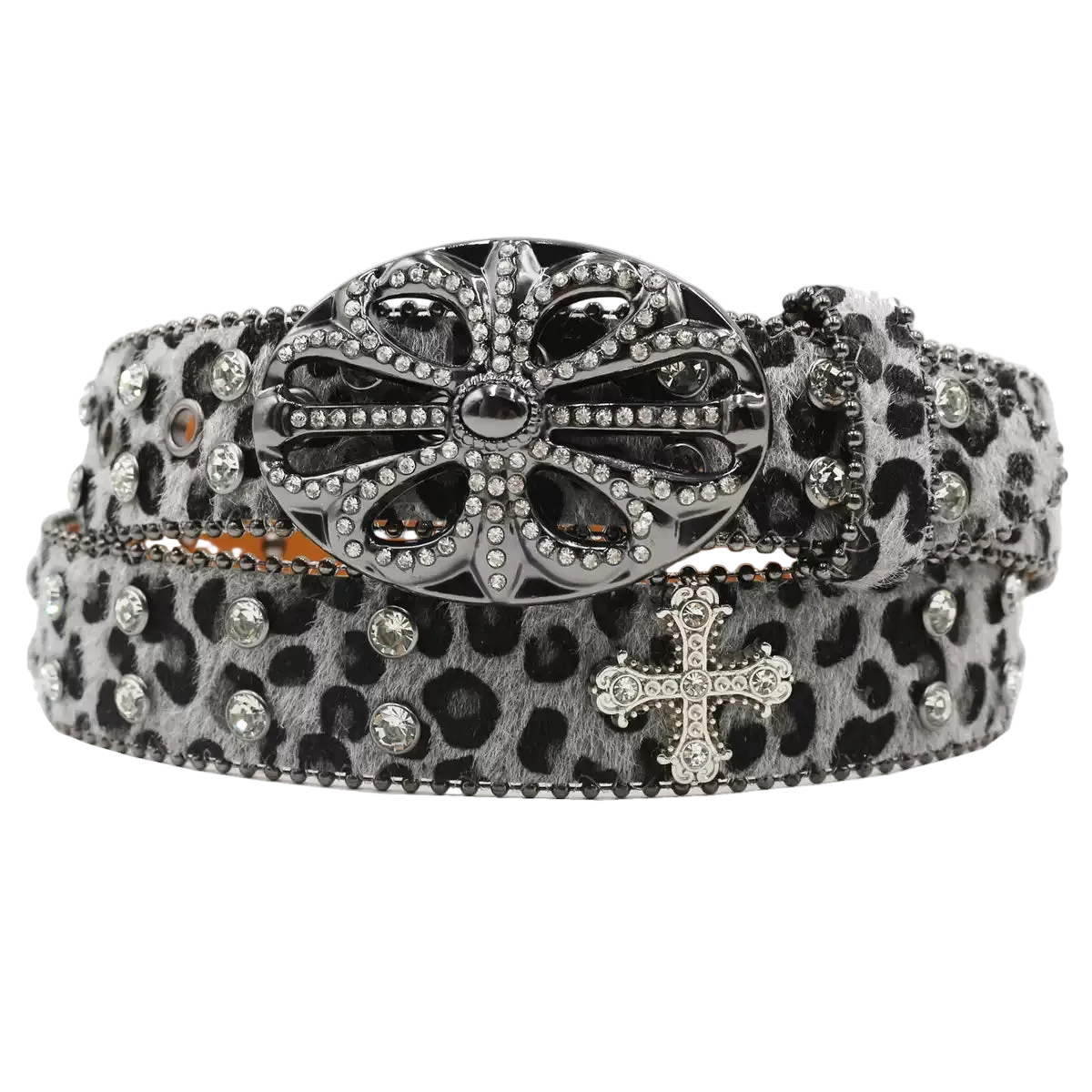 Chrome hearts Rhinestones cross (Silver)