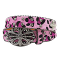 Chrome hearts Rhinestones cross (pink)