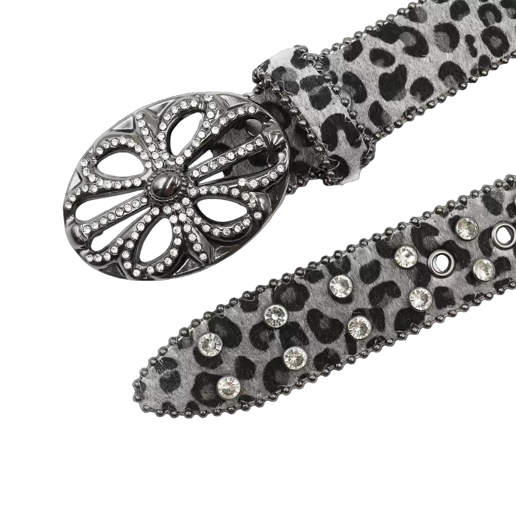 Chrome hearts Rhinestones cross (Silver)