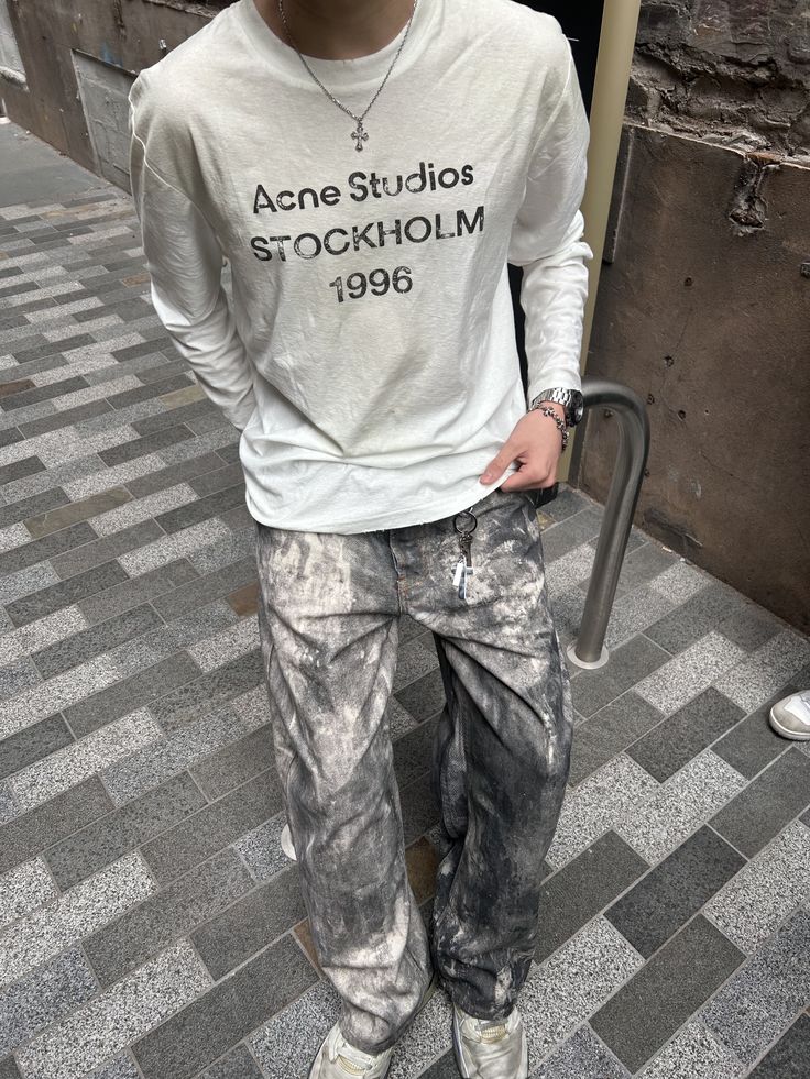 acne studio long sleeve - White