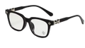 Chrome heart glasses- black